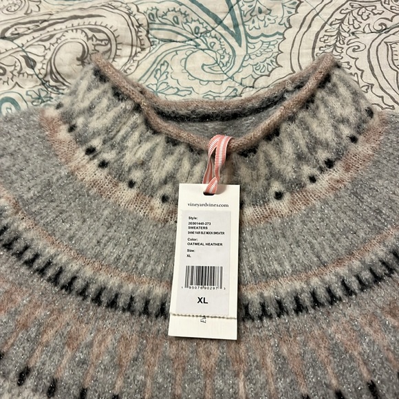 Vineyard Vines Fair Isle sweater NWT - Picture 2 of 4